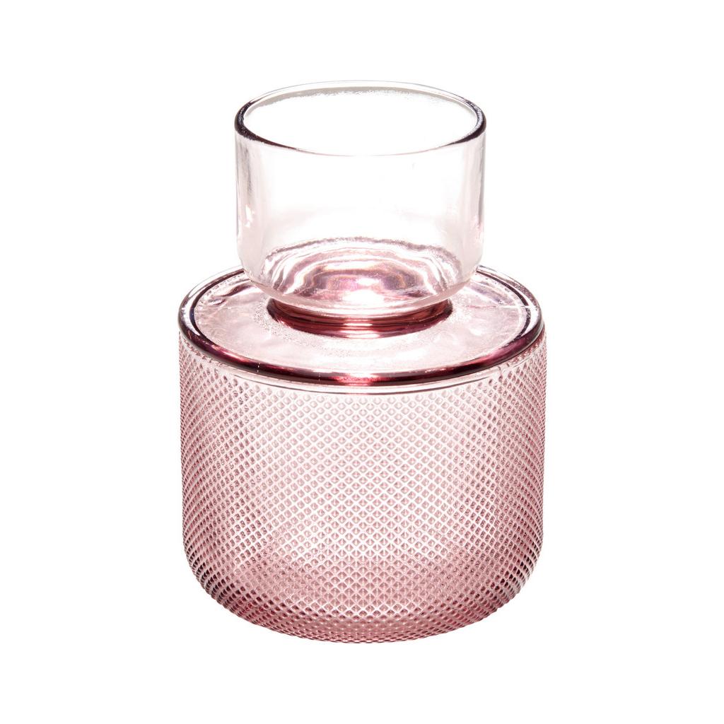 Image of Dekodose Smoked in Rosa aus Glas
